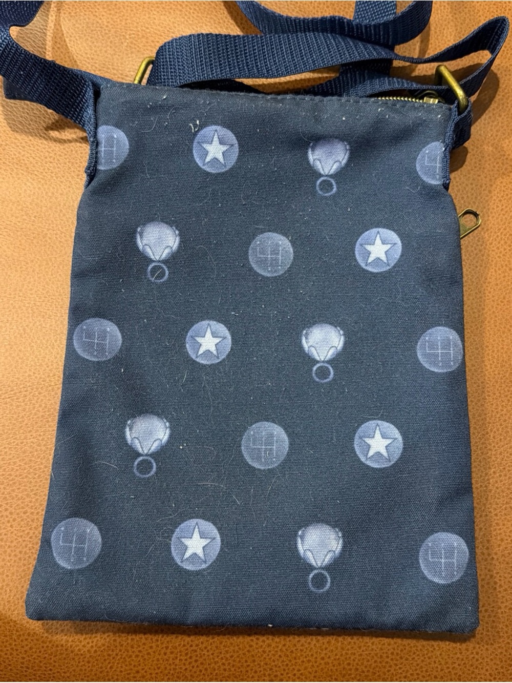 Loungefly Navy Coraline Crossbody with Blue Hair Artwork - Picture 4 of 9